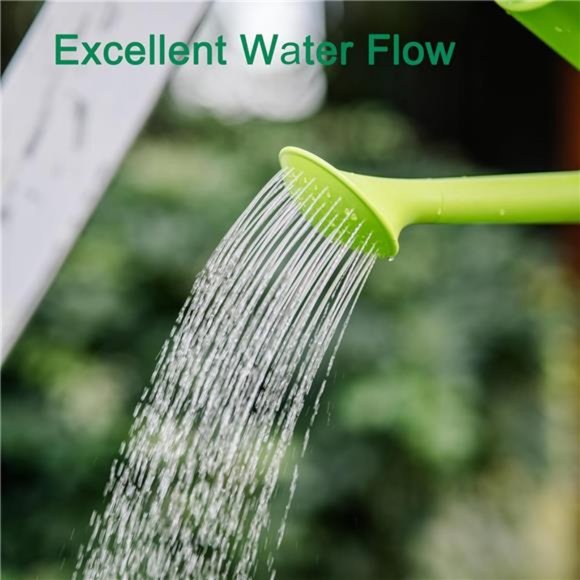1 Gallon Watering Can for Outdoor Plants, Plastic Garden w/ Sprinkler Head - Picture 3 of 5